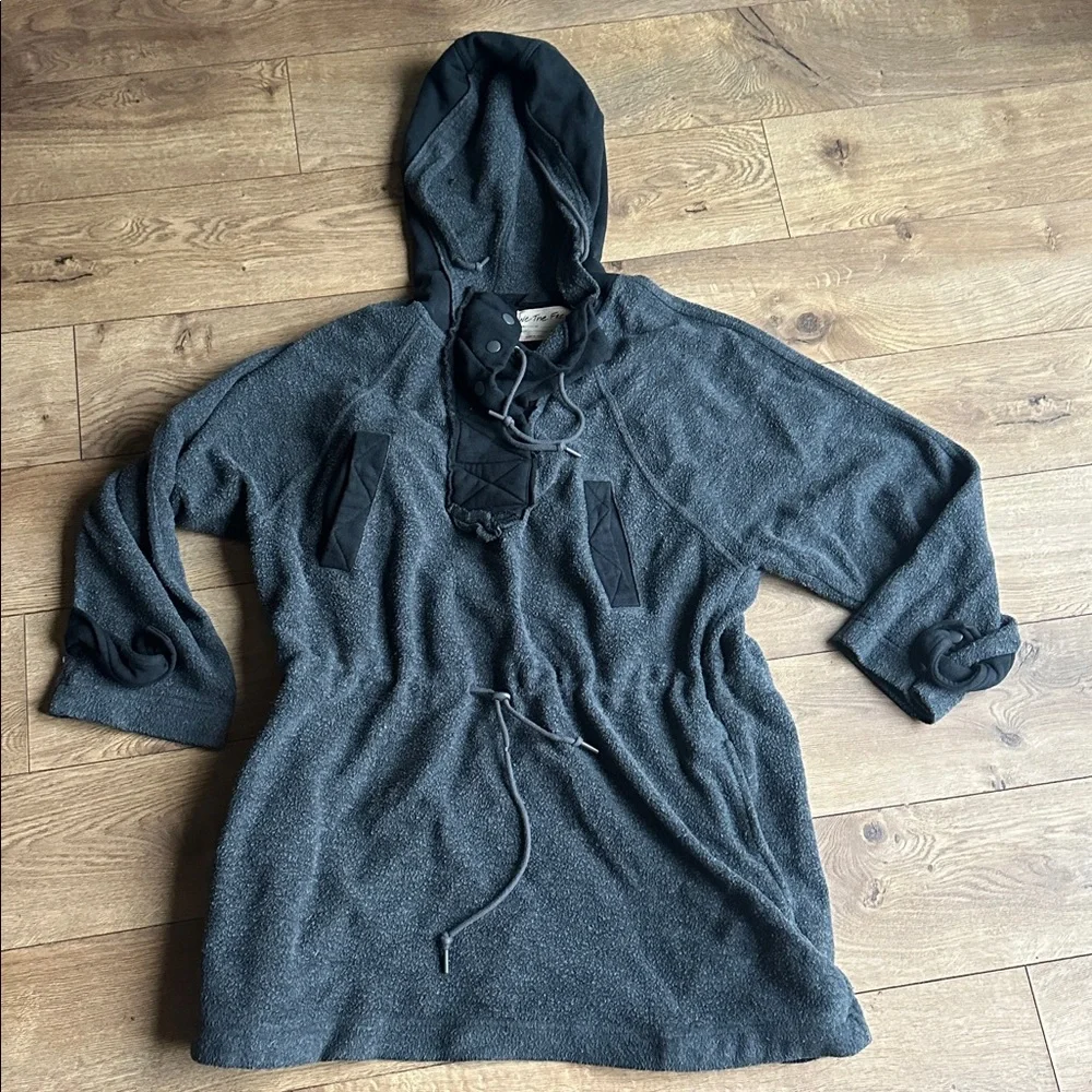 Free People x We The Free Sadie Surplus Slouchy Longline Knit Jacket x small. - Picture 3 of 5